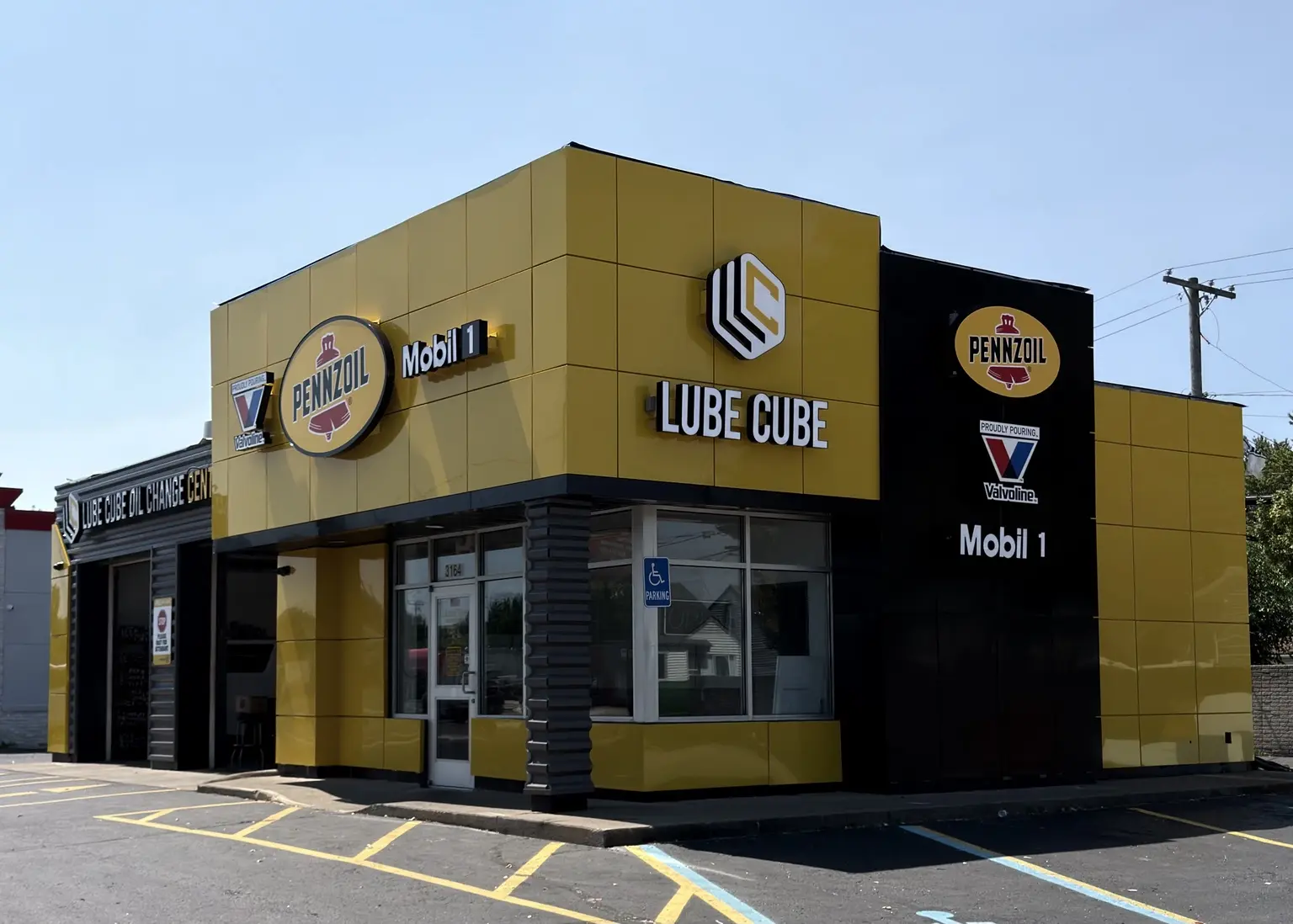 Lube Cube Oil Change Center storefront on Dix Highway